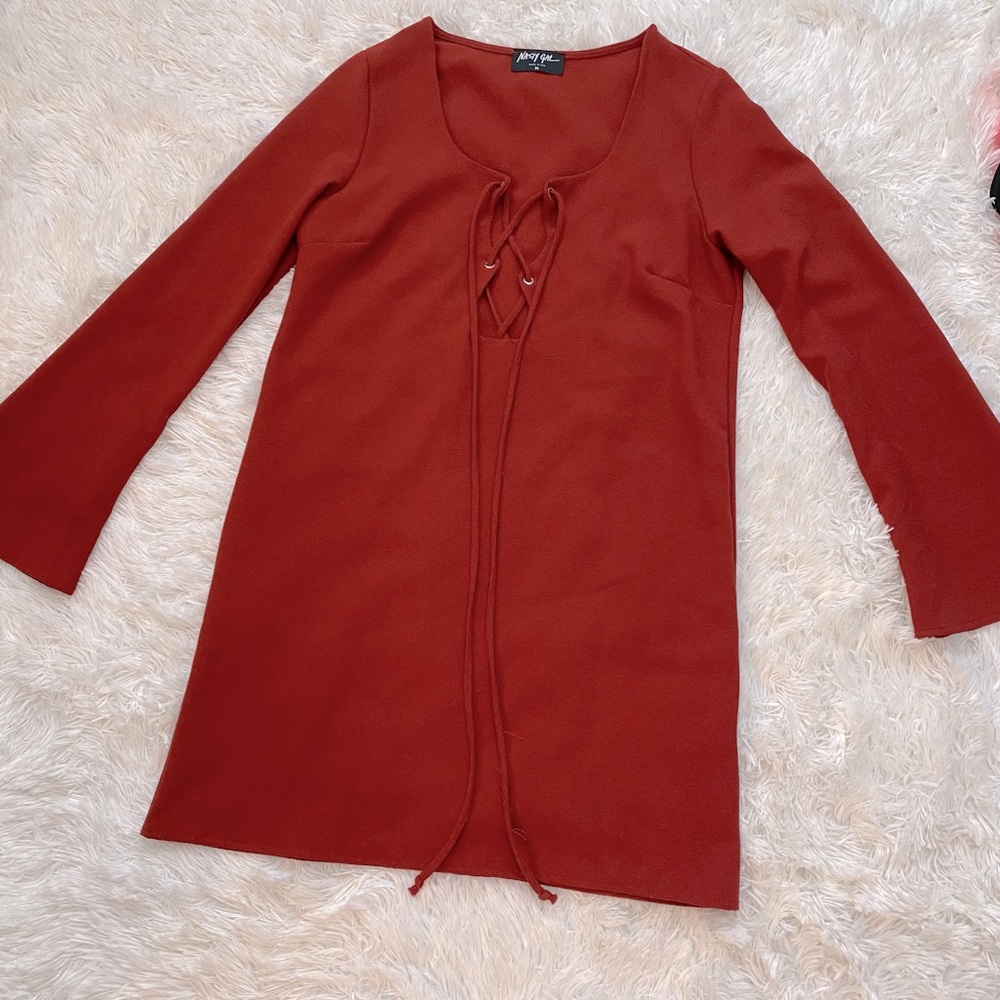 Vintage Burnt Orange Dress